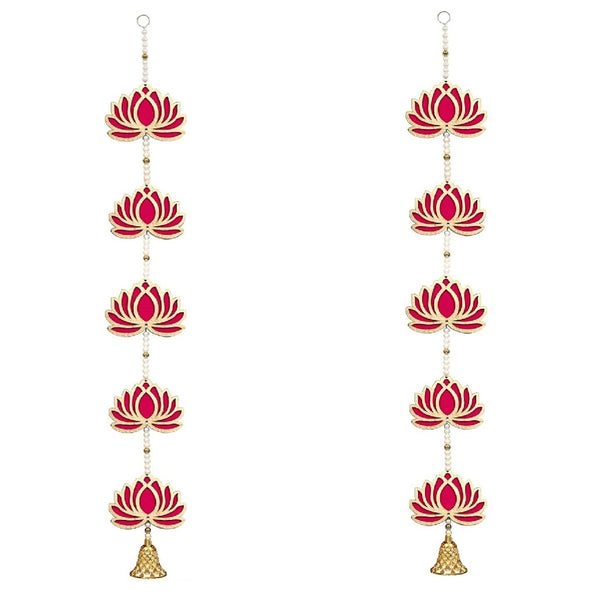 Lotus Hangings for Wall Door and Temple Decor Pooja Room Decoration